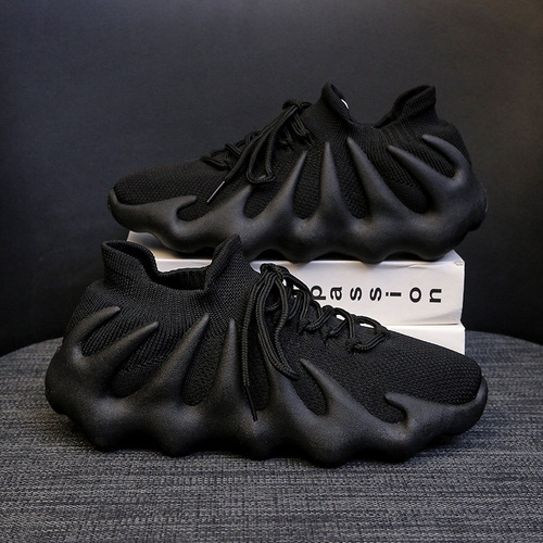 2024 New Flying Weave Octopus Casual Sports Shoes Korean Style Trendy Couple Shoes Breathable Volcano Socks Men's and Women's Shoes