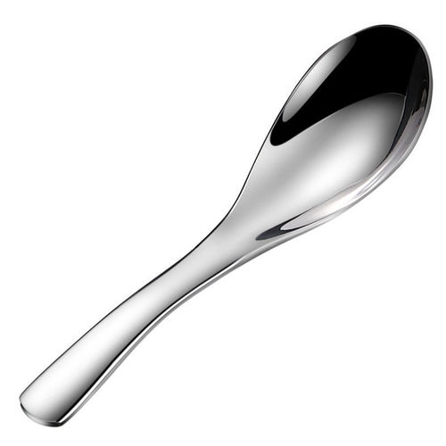 勺子不锈钢加厚圆底百爵勺汤匙家用商用儿童成人加深吃饭勺喝汤勺