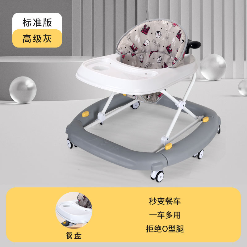 Caminante para niños iluminación de música educativa caminante para bebés un coche multiusos anti-Flip multifuncional caminante