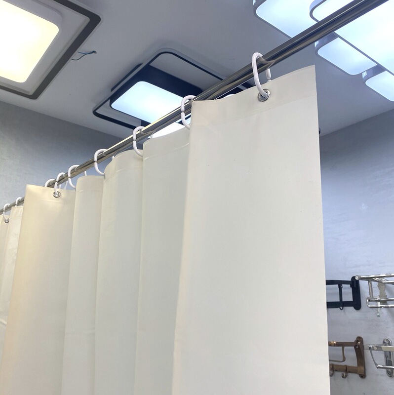Solid Color Shower Curtain, No-Drill Partition Curtain, Bathroom Curtain, Thickened Waterproof Shower Curtain, Cross-Border Supply, Antibacterial Solid Color Shower Curtain, No-Drill Partition Curtain, Bathroom Curtain, Thickened Waterproof Shower Curtain, Cross-Border Supply, Antibacterial