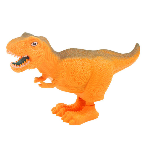 Clockwork dinosaur toy plastic jumping dinosaur children's kindergarten prize small gift for children's day gift for the beginning of school