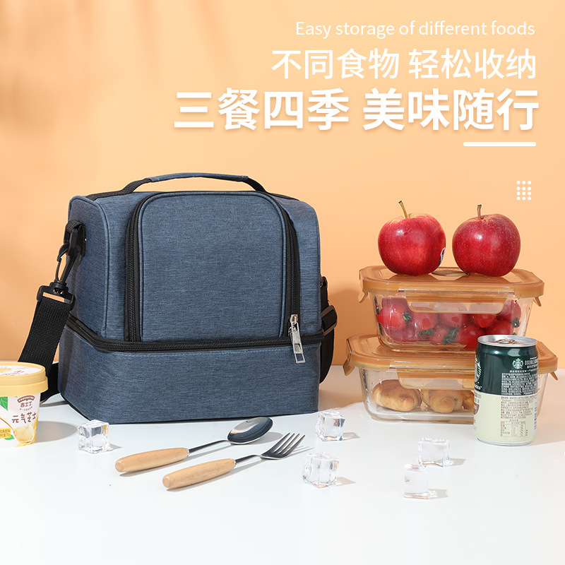 Nueva bolsa de aislamiento de tela Oxford gruesa, bolsa de picnic, bolsa bento con arroz, bolsa de almuerzo, bolsa de hielo al aire libre, bolsa de leche trasera, fresca