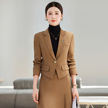 短款西装套装女2024新款秋冬高级感职业装气质女教师西服两件套装