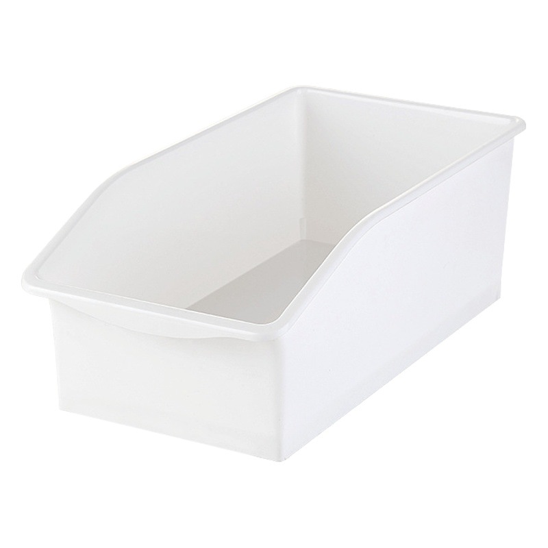 Japanese-Style Refrigerator with Pulley Storage Box Kitchen and Bathroom Cabinet Trapezoidal Storage Box Living Room Large-Capacity Snack Storage Box