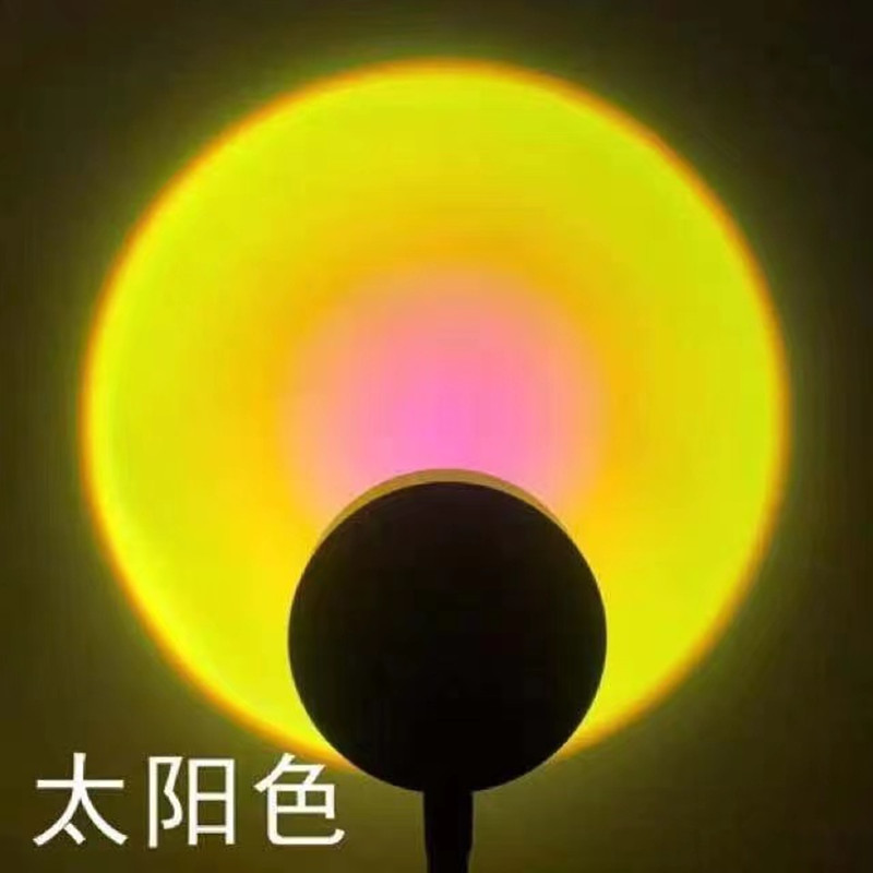 Sunset luz red piso rojo lámpara de mesa salón dormitorio anochecer puesta de sol luz Arco Iris posluminiscencia lámpara RGB16 color