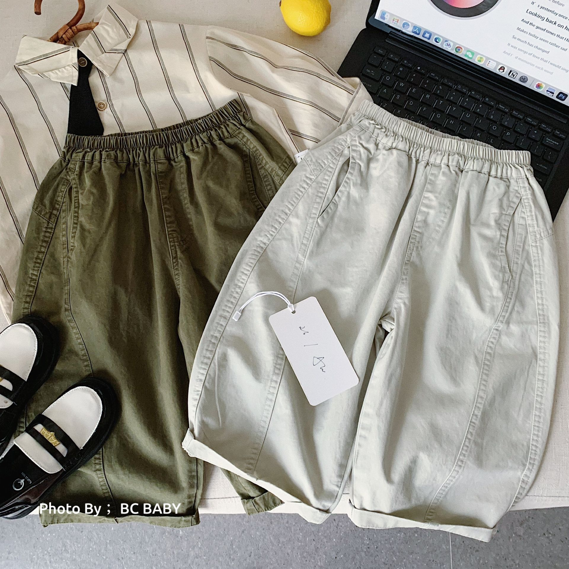 Children's autumn solid color trousers for boys for leisure