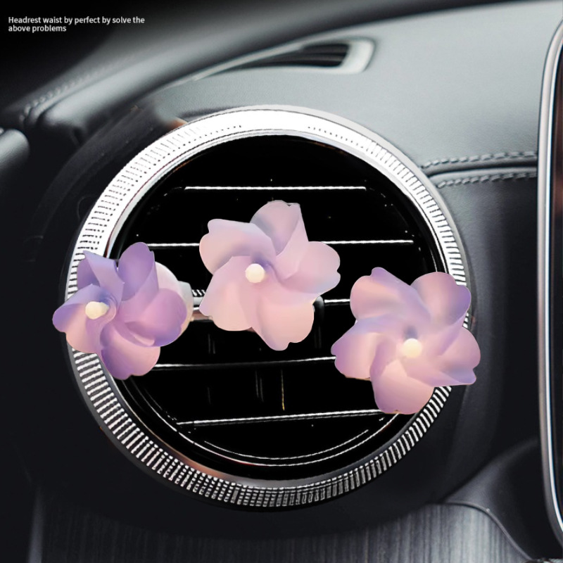 Aire acondicionado del automóvil decoración de salida de aire sol adornos encantadores de automóviles perfumes de automóviles adornos interiores de automóviles molinos de viento
