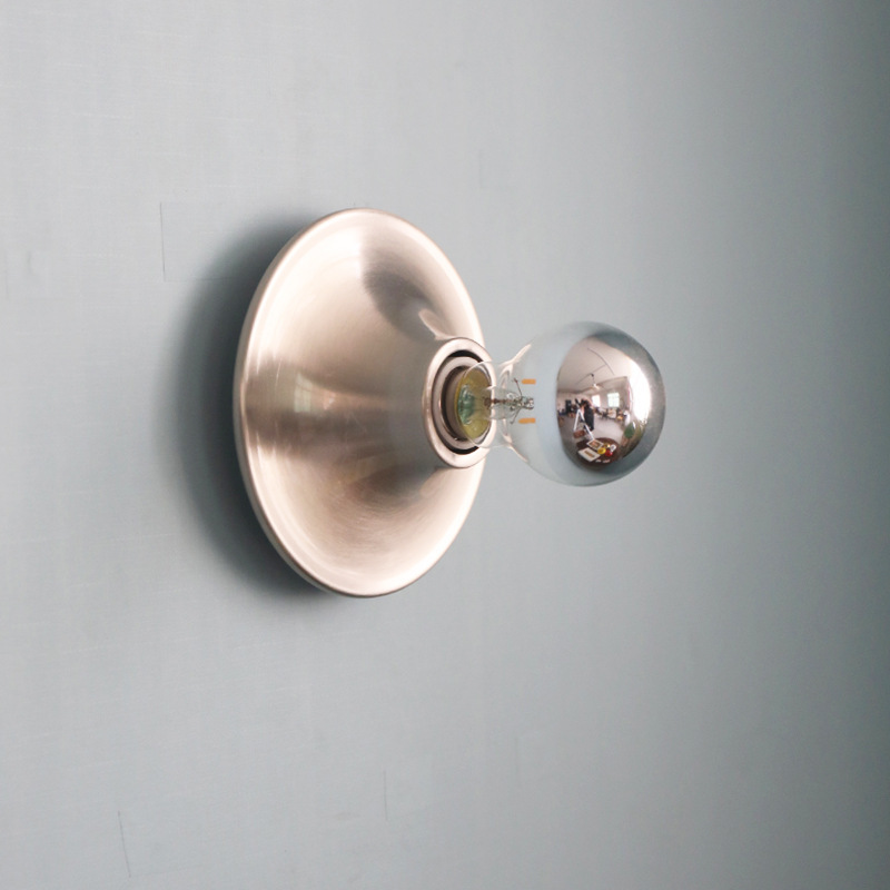 medieval Bauhaus wall lamp silver retro nostalgic medieval bedside bedroom balcony aisle background wall new lamp