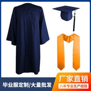 2024新款美式大学学位学士服本科毕业服套装硕士服博士服毕业典礼-阿里巴巴