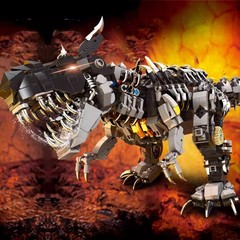 中国の積み木の機械の覇王の覇王の覇王の刃の恐竜の巨大な大型の益の知能は男の子の難度のおもちゃの贈り物をつづり合わせます。