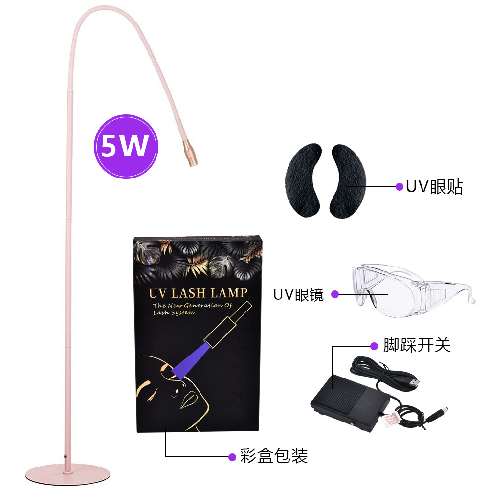 Lámpara profesional de curado UV para injerto de pestañas, LED ultravioleta, extensión de pestañas de alta eficiencia, 5/10W, especial para pegamento de secado rápido