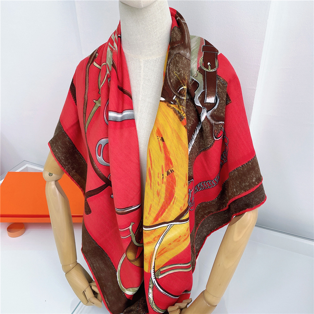 Women's Fashion Flower Imitation Cashmere Printing Shawls display picture 26