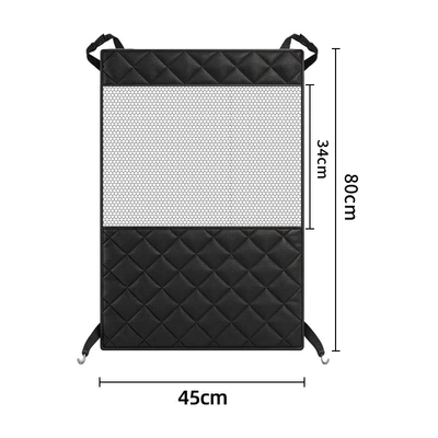 Car pet isolation net, front and rear dog protection net, safety driving car pet protection net (Other Automotive Interior Supplies) - black-8045cm