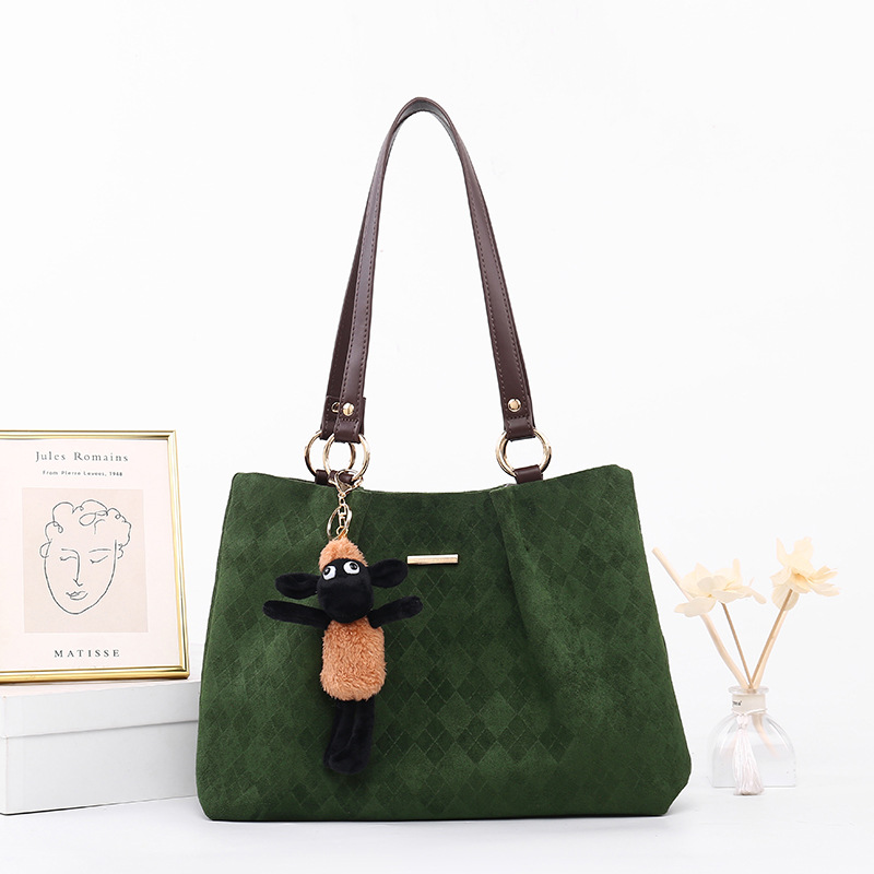 In Stock Niche Ins Design For Women Cute Pendant Campus Large Capacity Versatile Tote Bag_voghion.com