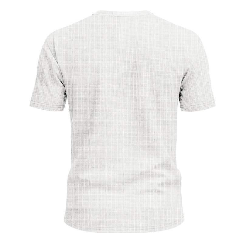 Camiseta hombre lino y bambú cuello en v verano transpirable_voghion.com