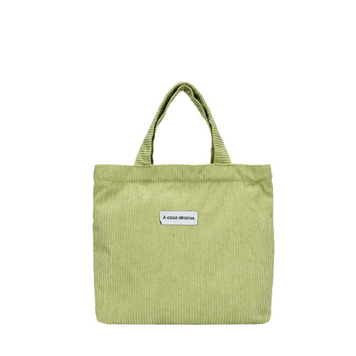 Lunch bag with ins light twill, thick and fresh sweet park small tote canvas bag, cream pure color office lunch box