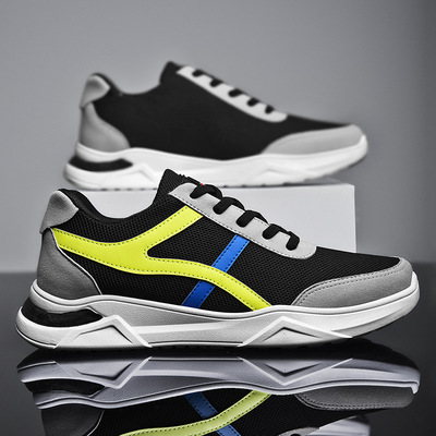 春夏季2021新款飛織鞋休閑男士運動鞋男旅遊跑步潮鞋 透氣男鞋子