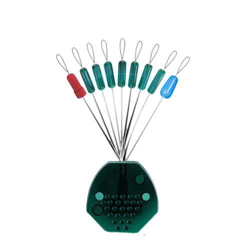 Bulk spotted space beans high transparent green super tight silicone space beans competitive water shadowless line set accessories 7+2 cylinder