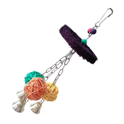 Loofah Parrot Toy, Macaw Parrot Supplies, Corn Leaf Vine Ball Bird Toy, Cross-border Parrot Toys, Bird Cage Accessories