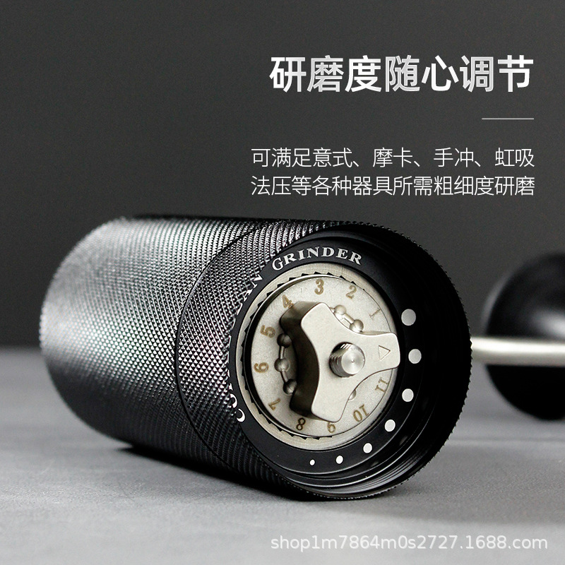 Molinillo de granos de café manual, máquina de café de molienda manual, utensilios de café recién molidos comerciales, molinillo manual portátil para el hogar