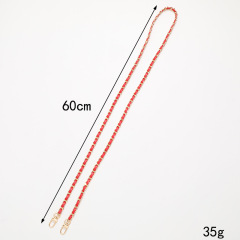 Nadja New Aluminum Chain Leather Crossbody Phone Case Strap Little Black Dress Style Bag Single Shoulder Chain Long Pendant Women