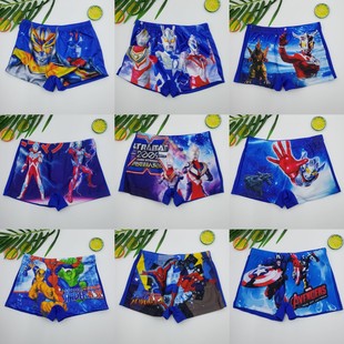 Explosive version of children's swimming trunks cartoon children's hot spring Superman swimming trunks children's seaside swimming trunks cartoon spider man swimming