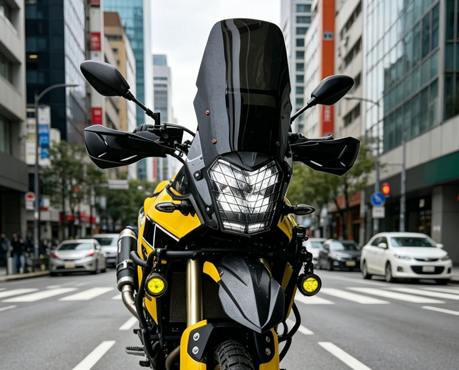 Suitable for Yamaha Tenere 700 XT700Z 2019-2022, 4-piece windshield, extended windshield, wind deflector