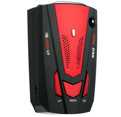 V7 Foreign Trade Electronic Dog Radar Speed Detector Car Electronic Dog Vehicle-mounted Mobile Radar Speed Detector English Russian 