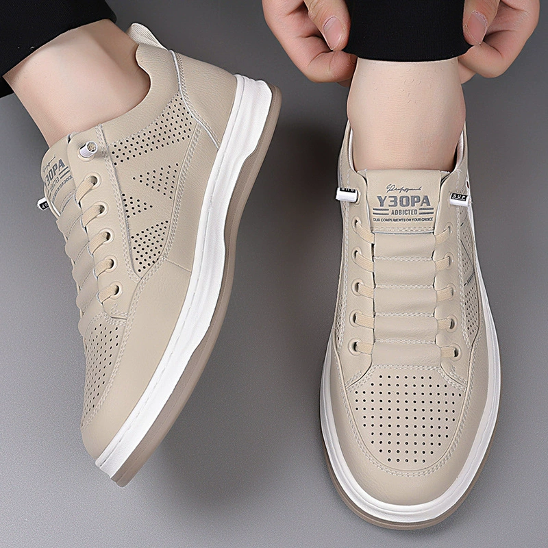 Summer breathable shoes for leisure for leather shoes, universal sneakers
