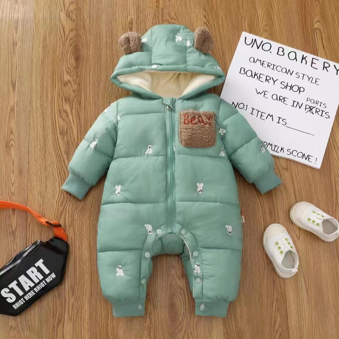 Nuevo algodón para niños ropa de escalada para bebés, niños, mujeres, bebés con camiseta de terciero gruesa y cálida comercio exterior transfronterizo