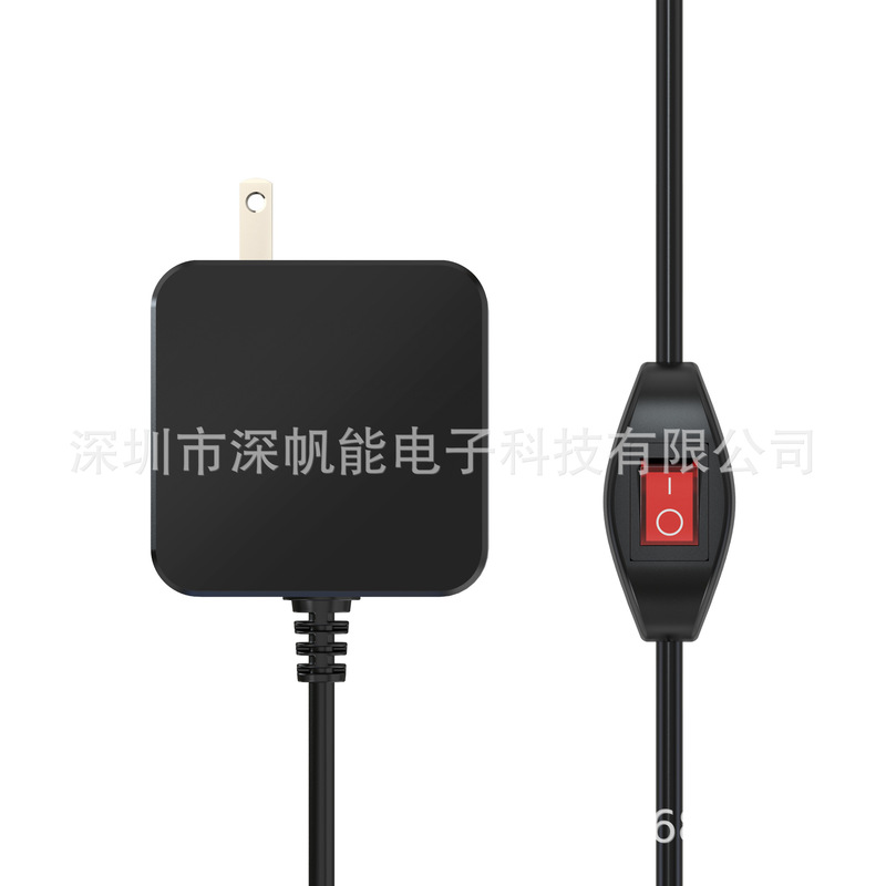 Deep sail energy factory Custom 24W motor adapter folding pin square shell with switching power adapter