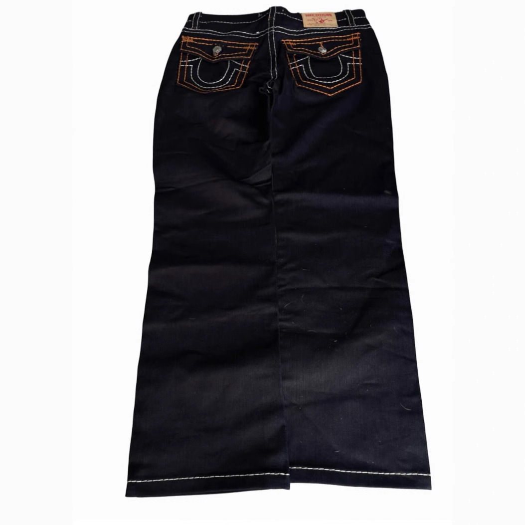 Comercio electrónico transfronterizo American High Street Trendy Brand Jeans Big Buddha Religion Pantalones casuales rectos de pierna ancha Hombres Amazon