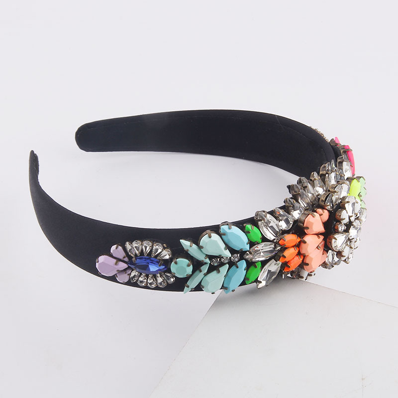 Fashion Baroque Diamonds Colorful Headband display picture 3