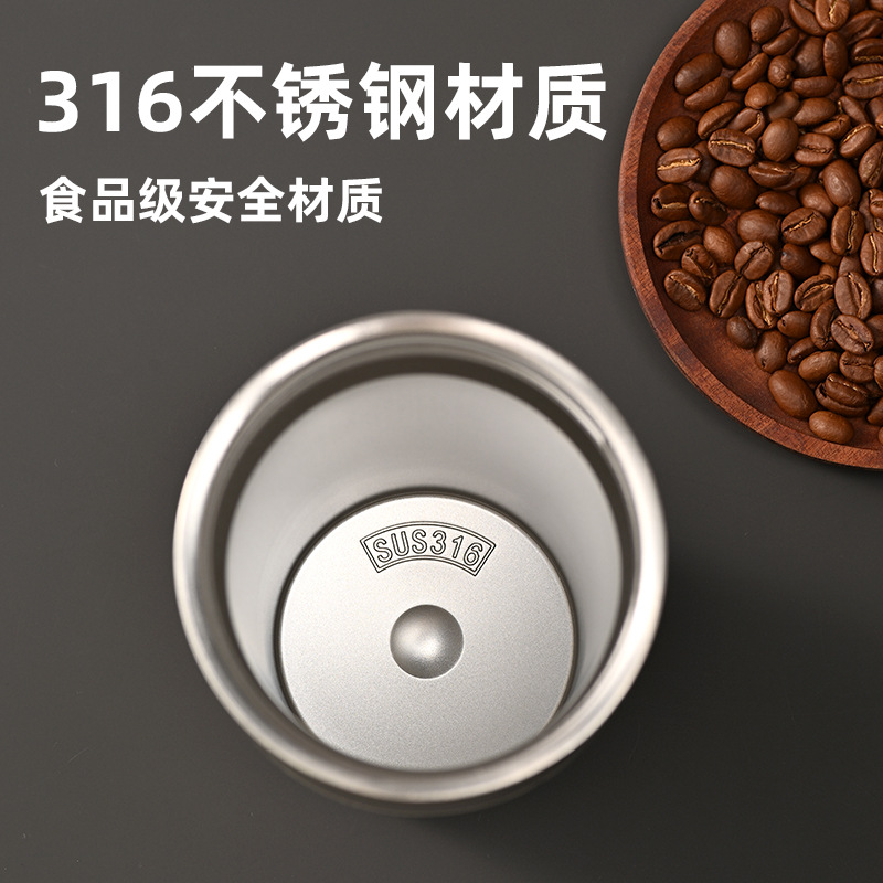 316不锈钢咖啡杯活动刻字水杯企业商务礼品保温杯定制logo礼盒装