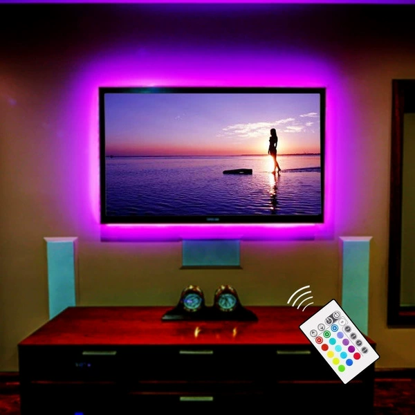 LED colorful battery case, light strip, atmospheric lamp, 24 keys