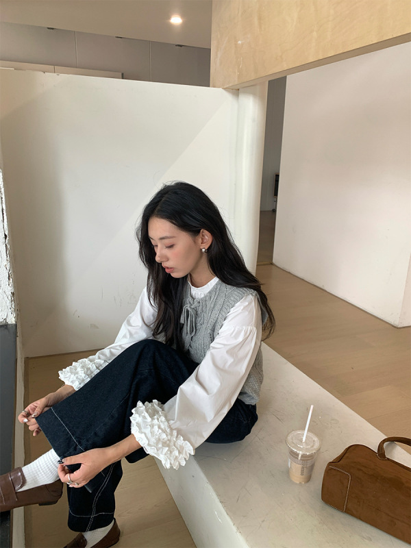 广州黄峥美式阔腿牛仔裤早秋新款时尚宽松显瘦高腰休闲洋气530066|undefined