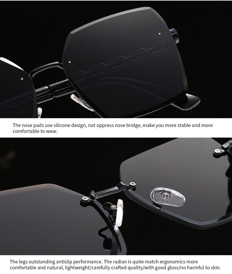 Cross-Border Export New Modern Retro Square Frame Rope Decorative Sunglasses Ins Style Street Style Big-Name Sunglasses 2515_voghion.com