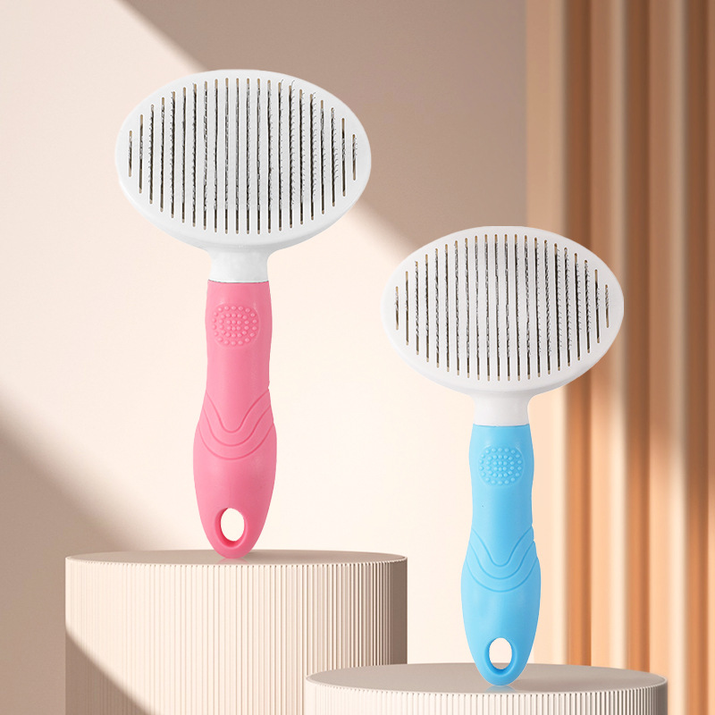 Perro peine de eliminación de pelo gato peine perro limpiador de pelo flotante de eliminación de pelo oso de peluche aguja peine nudo abierto cepillo peine para mascotas