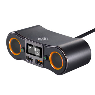 New car charger ZNB02 one-to-two car charger QC3.0 fast charging car mobile phone car cigarette lighter