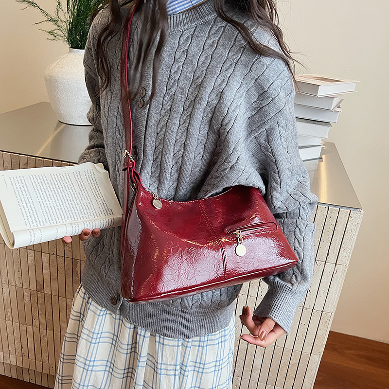 复古托特包包女式2025新款高级感单肩腋下包大容量通勤百搭斜挎包|undefined