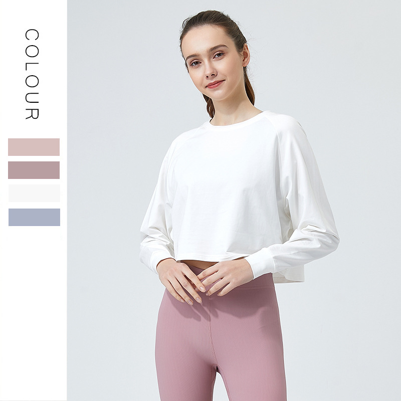 New Fitness Yoga Wear Long-Sleeved T-Shirt for Women Sports Fitness Quick-Drying Clothing Internet Celebrity Running Long-Sleeved Yoga Top New Fitness Yoga Wear Long-Sleeved T-Shirt for Women Sports Fitness Quick-Drying Clothing Internet Celebrity Running Long-Sleeved Yoga Top