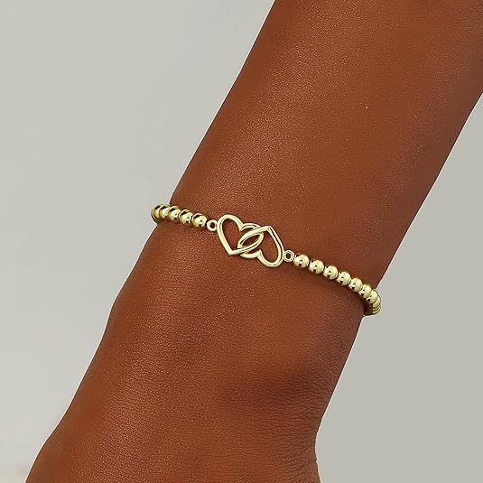 Cross-border best-selling new products concentric knot wave gold beads beaded bracelet geometric square ring love fashion jewelry