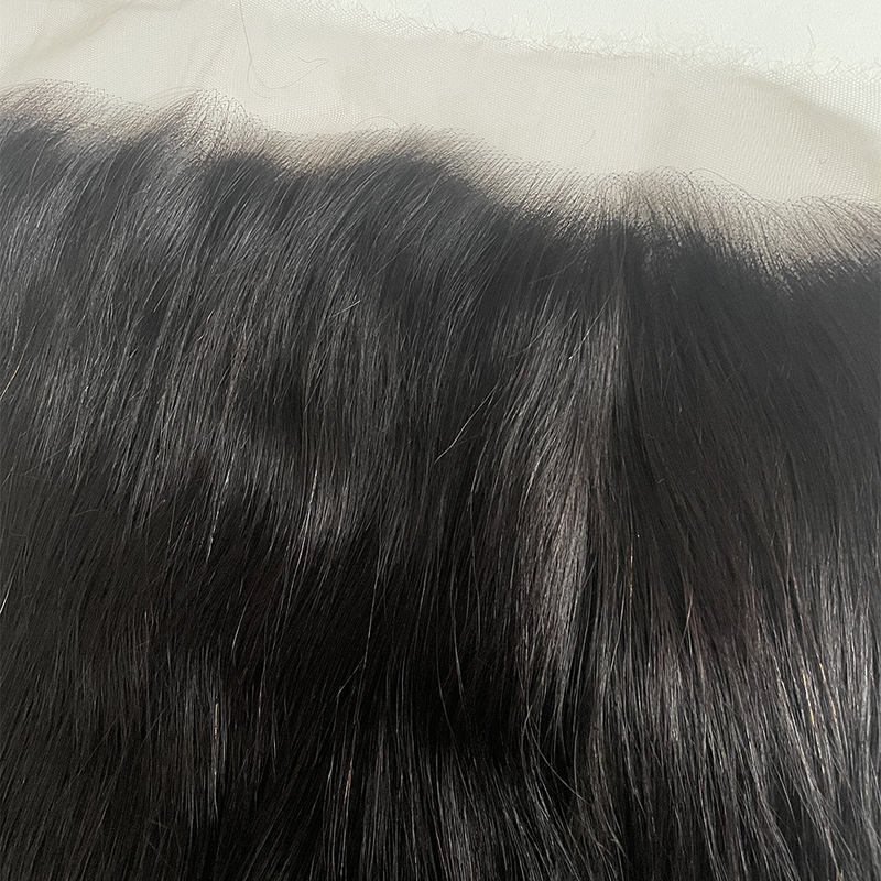 13X4 13X6HD Swiss Net Lace hair Block Real hair European and American Cross-border Factory human hair Straight Strip