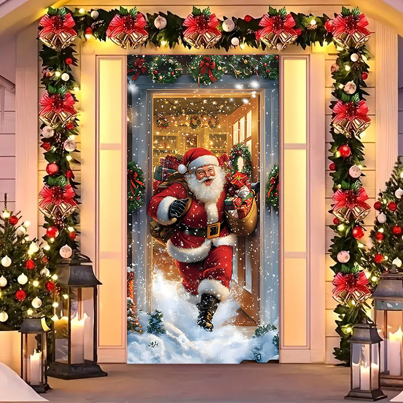 Transfronterizos JIT Navidad decoración colgante festivales atmósfera etiqueta de puerta fiesta atmósfera de fondo decoración cubierta de puerta
