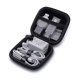 Direct selling earphone storage bag data cable charger storage box portable multifunctional universal data cable storage bag