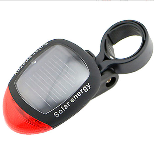 Bicycle Solar Tail Light Mountain Bike Light Cycling Warning Light Charge-Free Cycling Light Bicycle Accessories