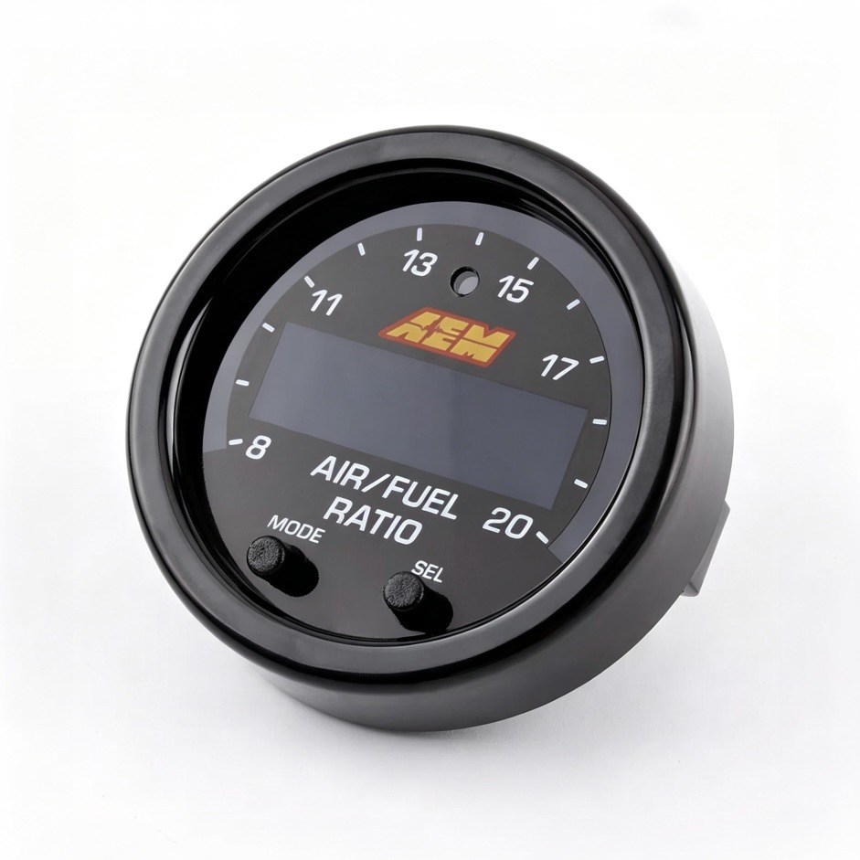 AEM Car Modification Instrument Air-Fuel Ratio Gauge with Sensor Set Turbocharger Water Temperature Oil Pressure Voltage