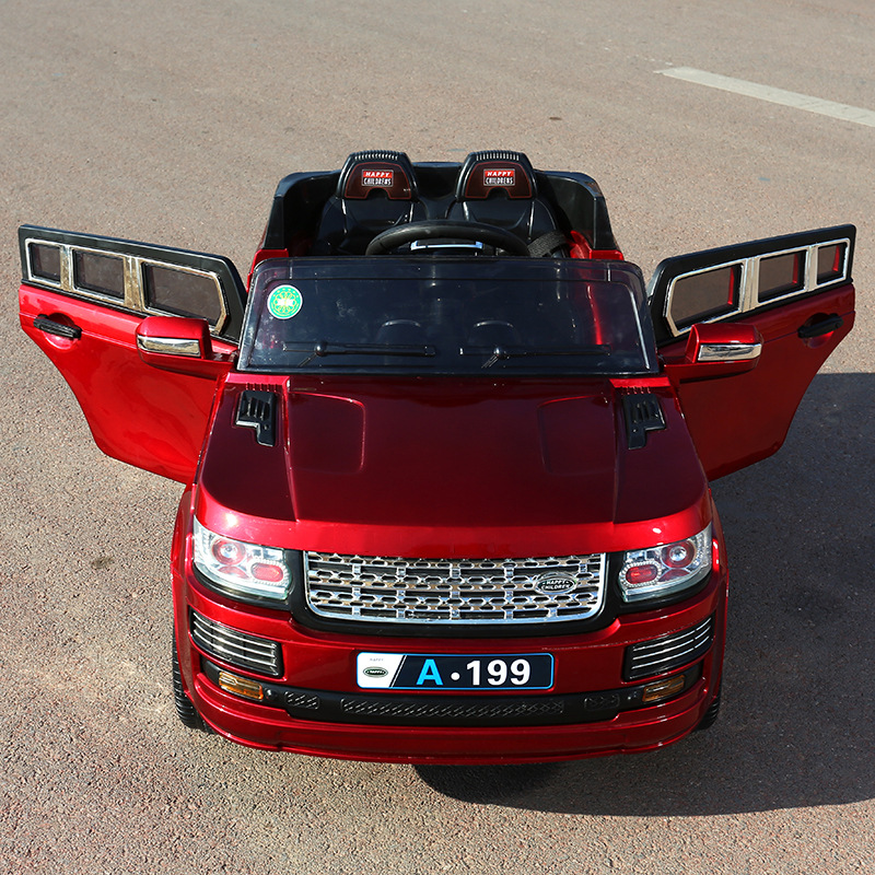 Nuevo coche eléctrico para niños de cuatro ruedas portátil para niños coche eléctrico de cuatro ruedas con tracción grande bebé juguete coche de control remoto
