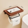 Walnut black concave board double hook style 20cm