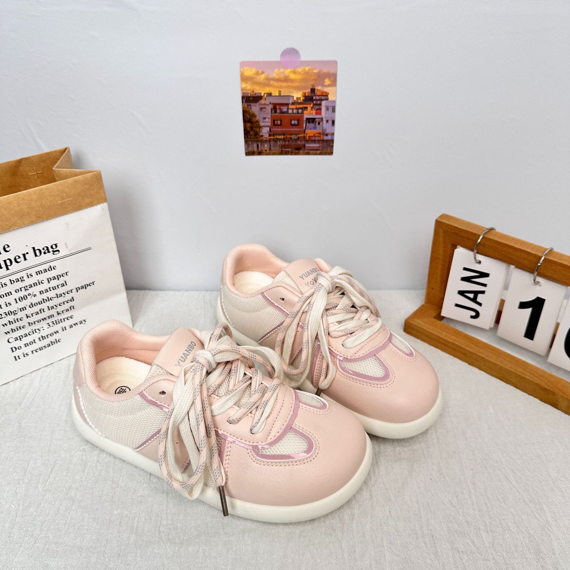 Yuanbo Dexun zapatos blancos mujer 2025 nuevos zapatos deportivos ins zapatos casuales de moda zapatos de lona de todo fósforo image 9